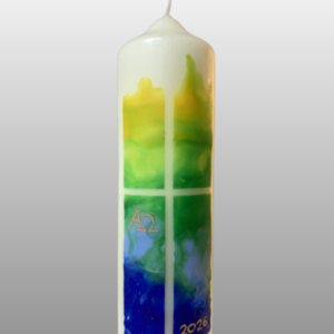 Tischosterkerze „Lichtes Kreuz“ (165×50)